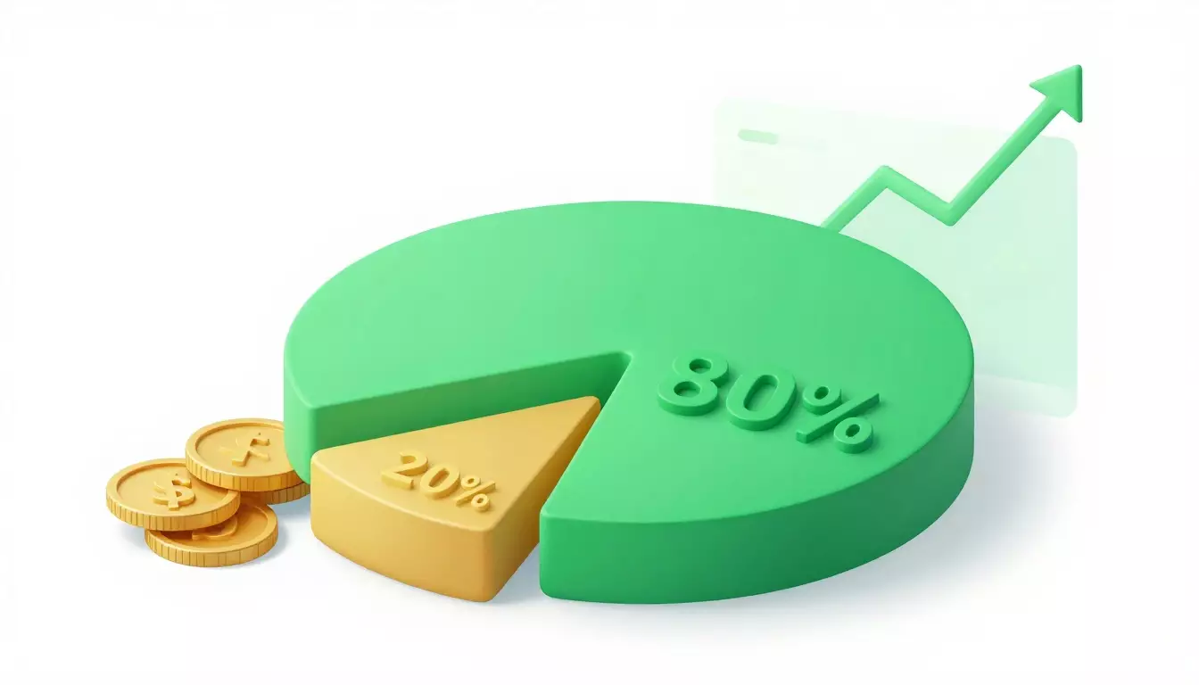 Правило 80/20 для рекламного бюджета через GetProfit Ads